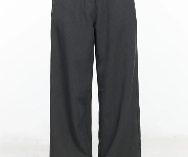 Straight Fit Wide Slacks IF525 - Modern style | LEWKIN