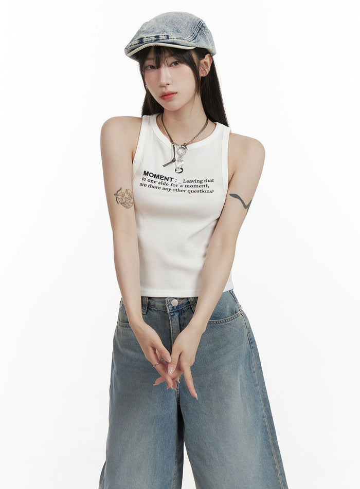 moment-tank-top-cy407 / White