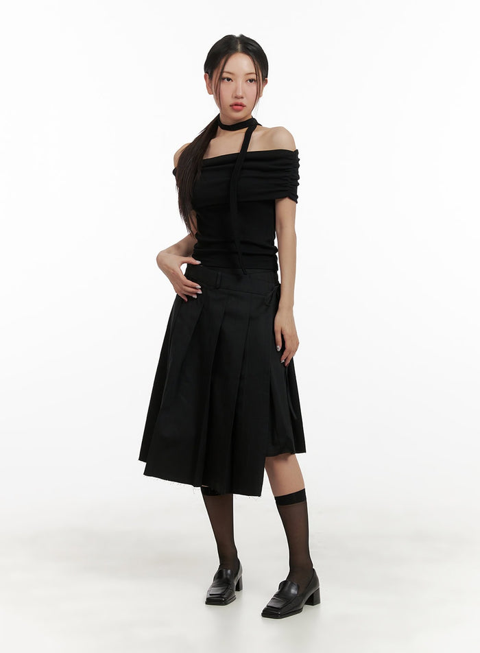ribbon-wrap-pleated-midi-skirt-cy403