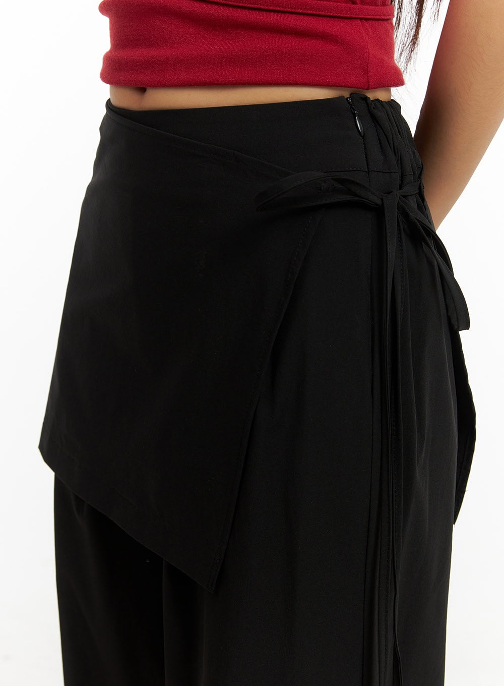 cotton-wrap-skirt-wide-pants-cy403