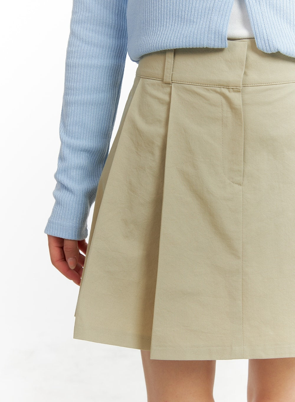 pleated-cotton-mini-skirt-cm427