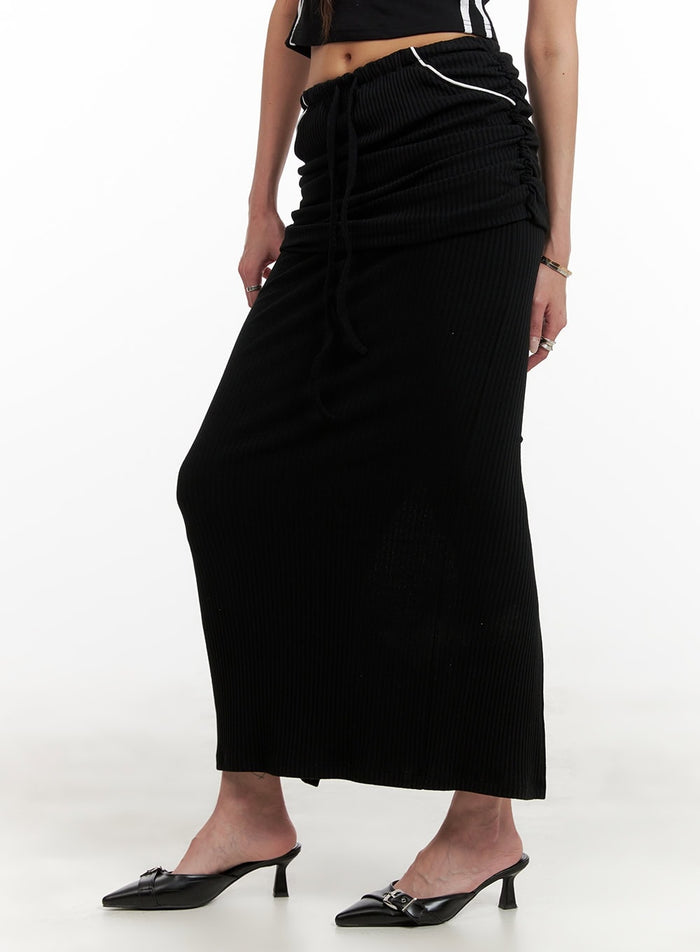 shirred-sporty-maxi-skirt-cy402