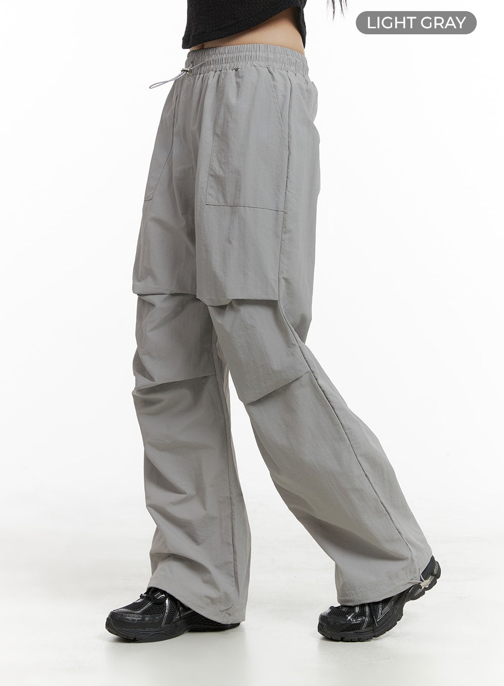 banding-waist-nylon-wide-trousers-om426