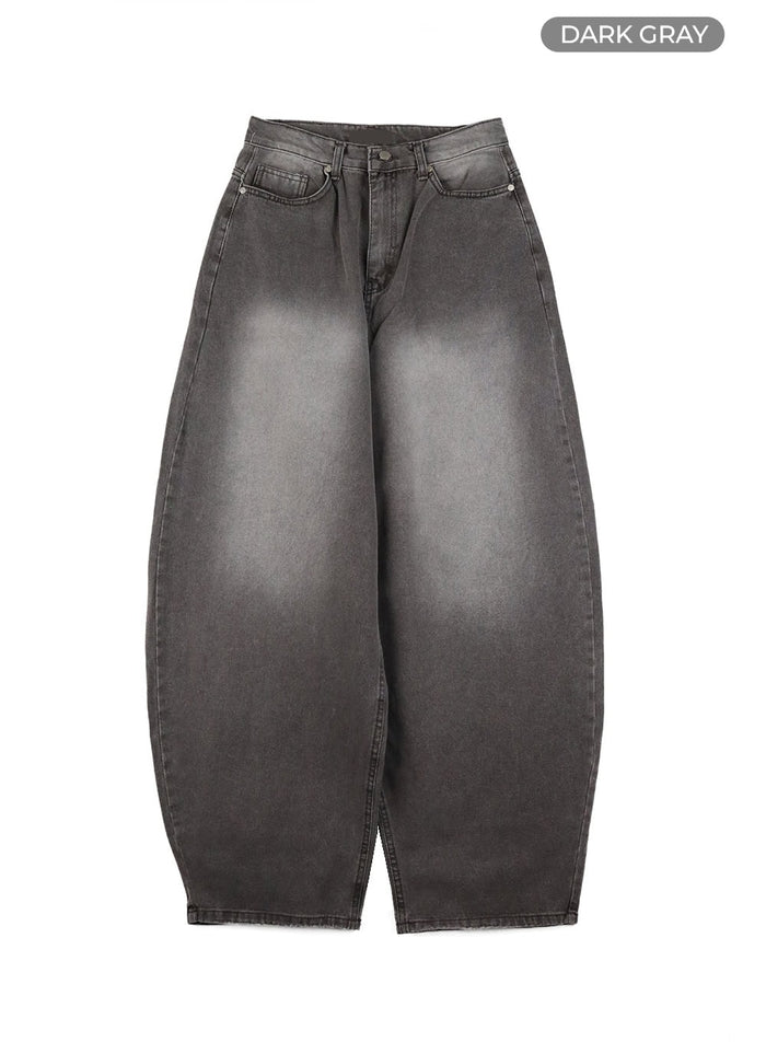 vintage-wide-fit-baggy-jeans-cy407 / Dark gray