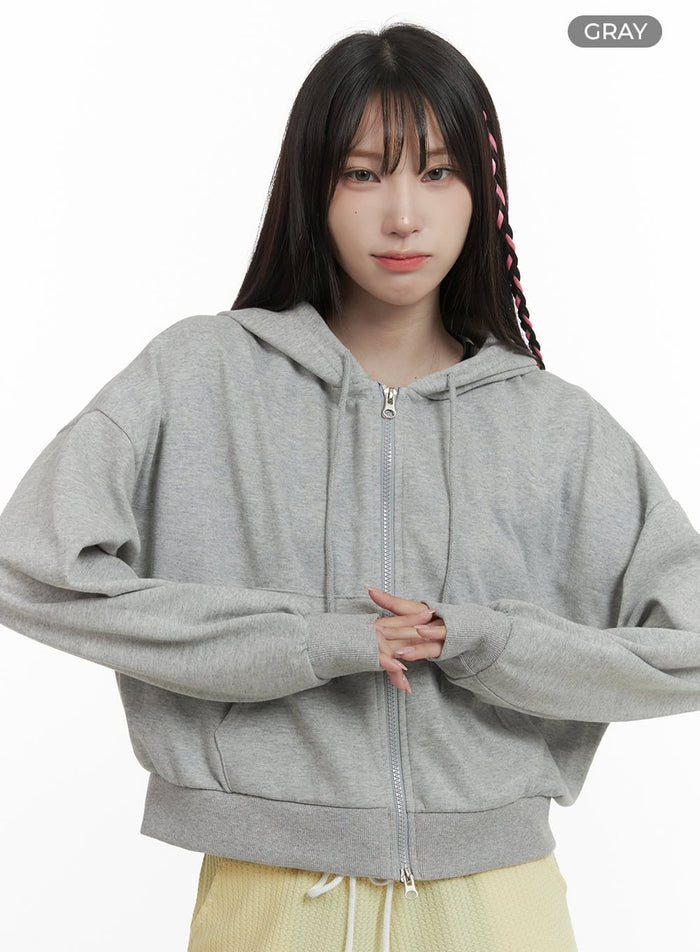 basic-hoodie-oa426 / Gray