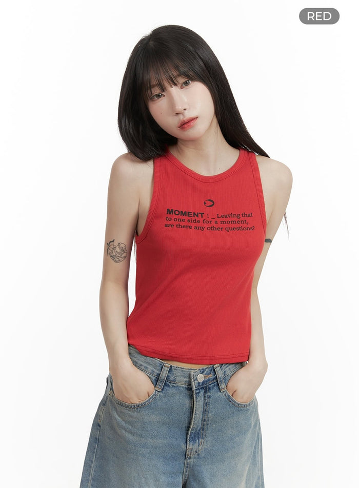moment-tank-top-cy407 / Red
