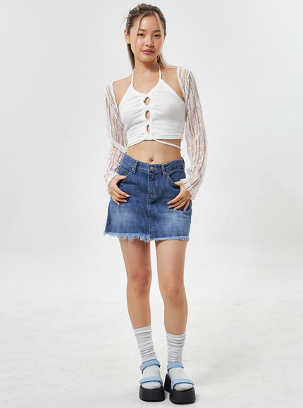 ripped-hem-denim-mini-skirt-cu301