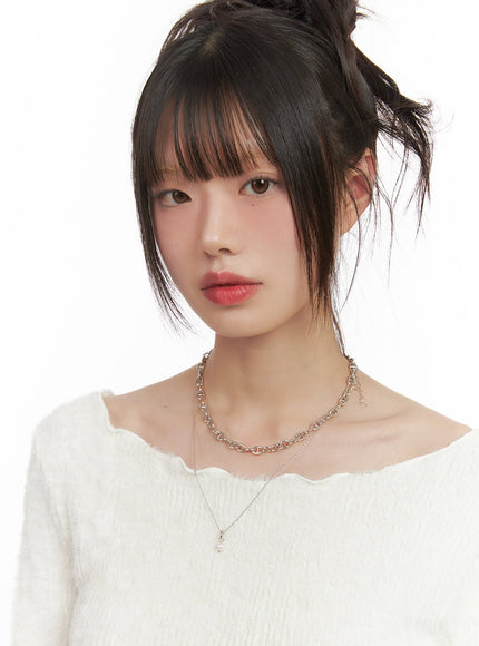 lumu-bijou-chain-necklace-cj502 / silver