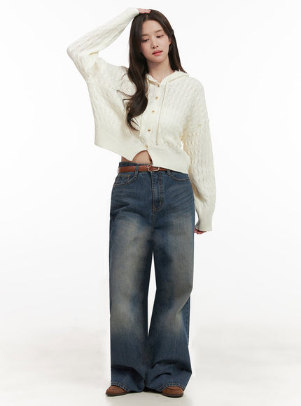 genie-washed-wide-fit-bootcut-jeans-ij510 / blue