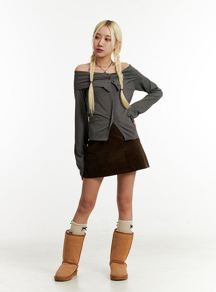 corduroy-mid-waist-mini-skirt-id315