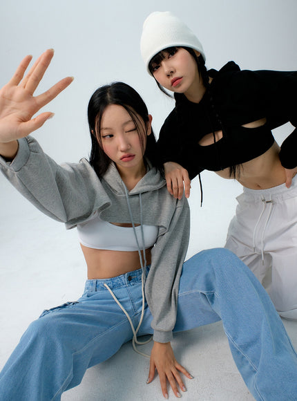 連帽衫波萊羅聳肩 F6 