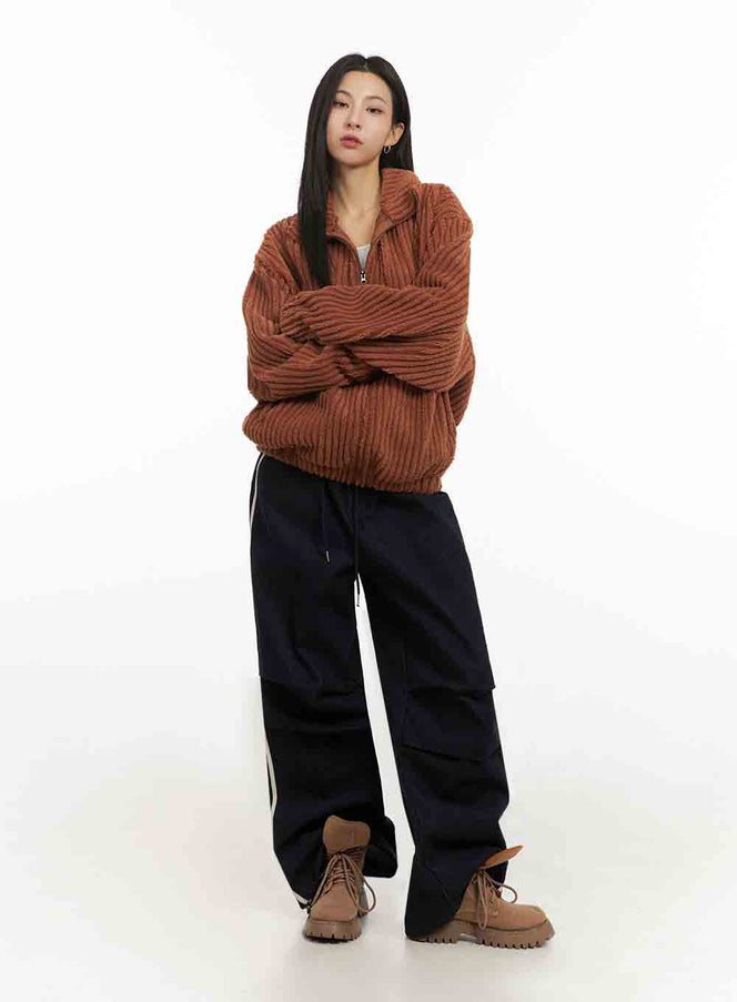 striped-trackpants-with-adjustable-waist-ij503