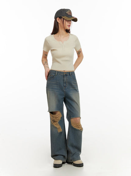 ripped-washing-wide-leg-jeans-iy410