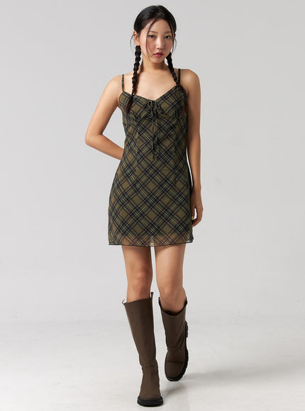 checkered-camisole-mini-dress-cg321