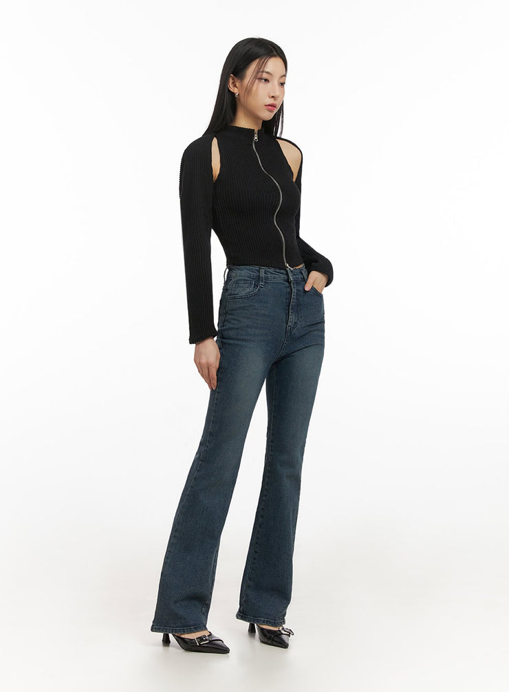 gabriella-slim-fit-bootcut-jeans-id431 / dark blue