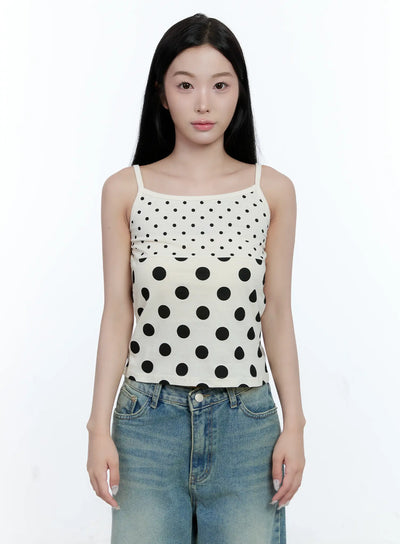 polka-dot-tank-top-cg501 / Light beige