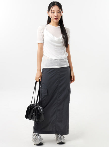 nylon-cargo-maxi-skirt-cu308