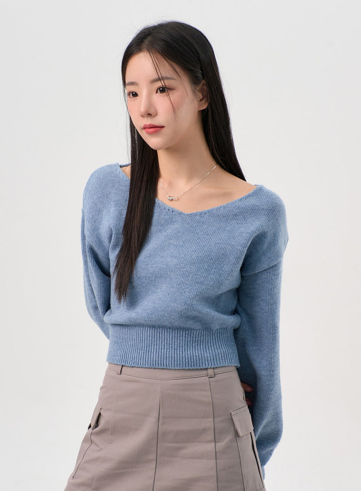 v-neck-puff-sleeve-sweater-os302