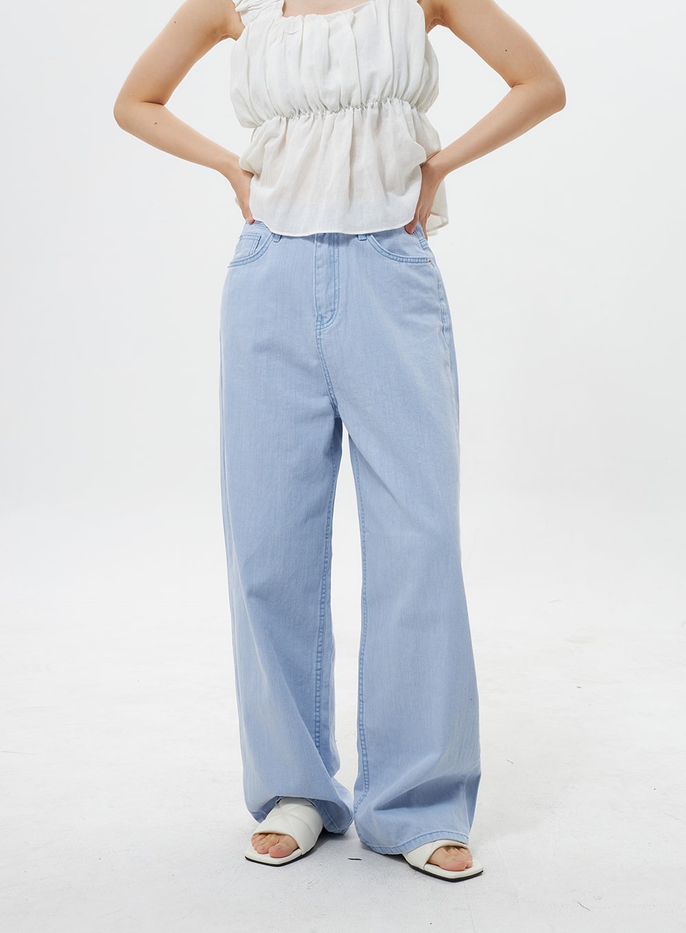 Cotton Baggy Pants OY309 - Korean Women's Fashion | LEWKIN