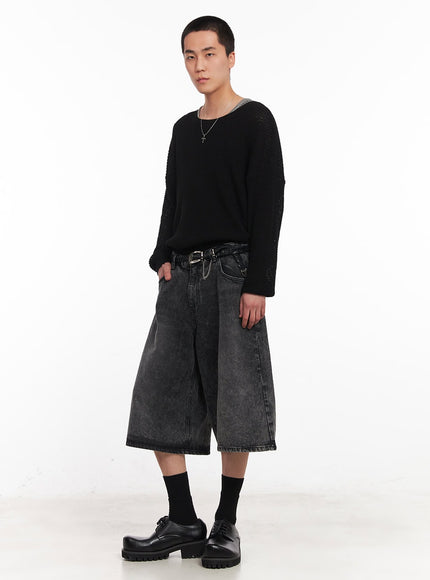 mens-washed-wide-fit-jorts-iy505