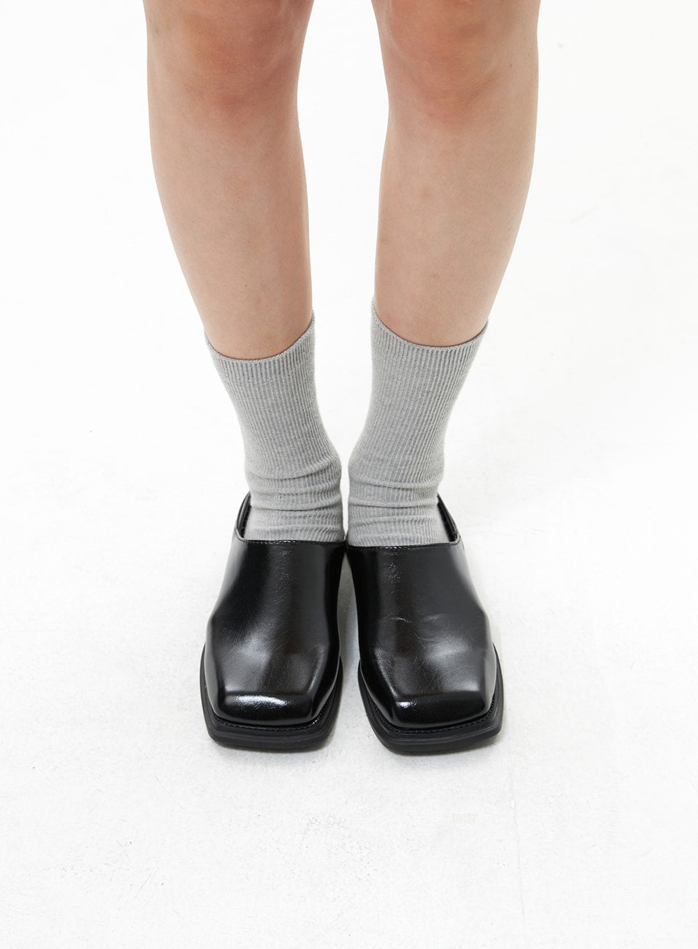 LEATHER LOAFERS - BLACK - Shoes - COS