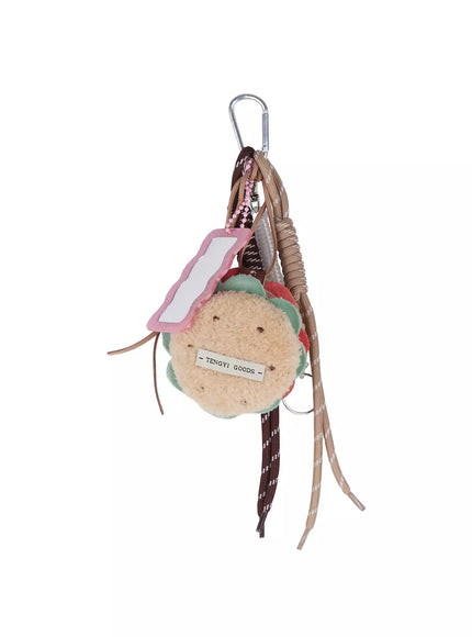 acc-ace-hamburger-keychain-cg507 / Beige