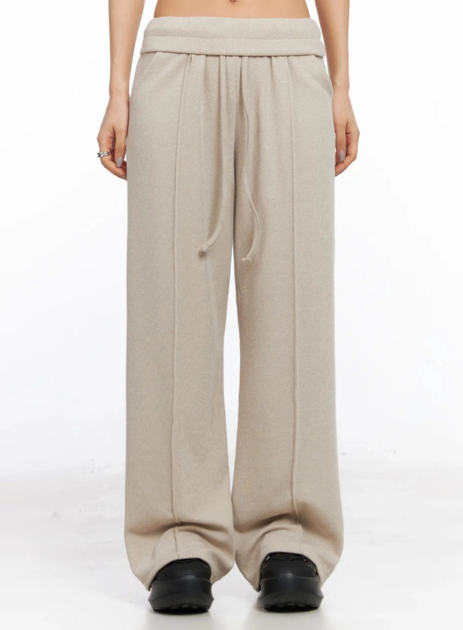casual-wide-leg-sweatpants-ia507 / Beige