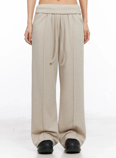 casual-wide-leg-sweatpants-ia507 / Beige