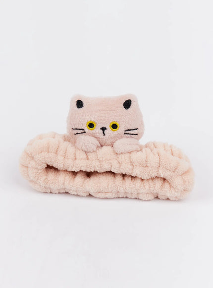 fluffy-cat-headband-im527 / Beige