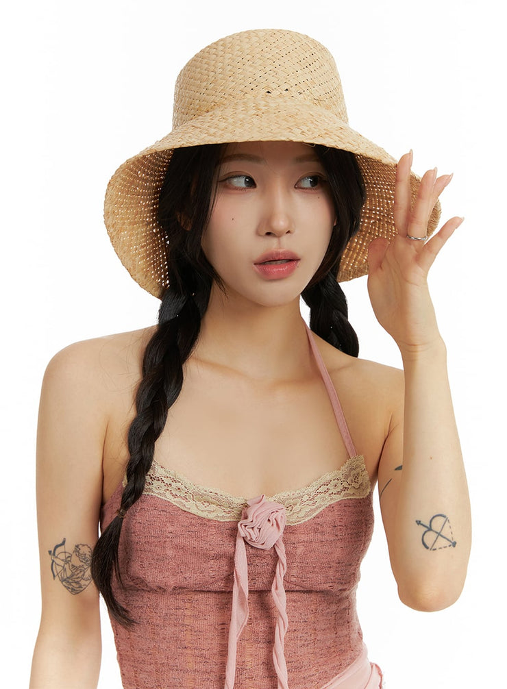 raffia-hat-im404 / Beige