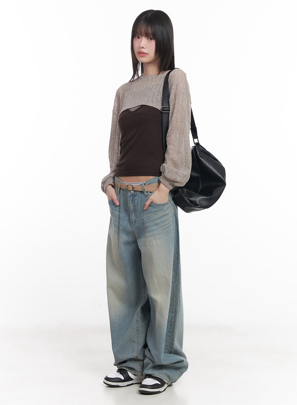 How To Wear A Super Cropped Sweater Super Cropped Long-Sleeve