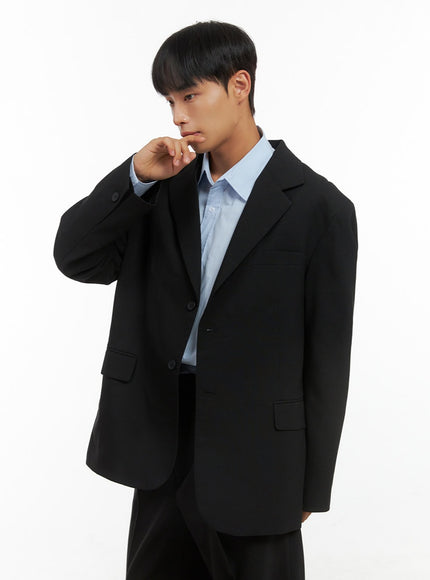 mens-oversized-classic-blazer-is419 / Black