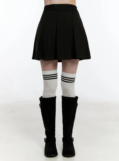 classic-pleated-mini-skirt-id526 / Black