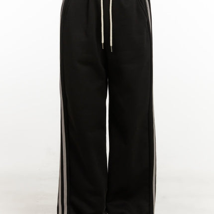 loungeease-wide-leg-sweatpants-on429 / Black