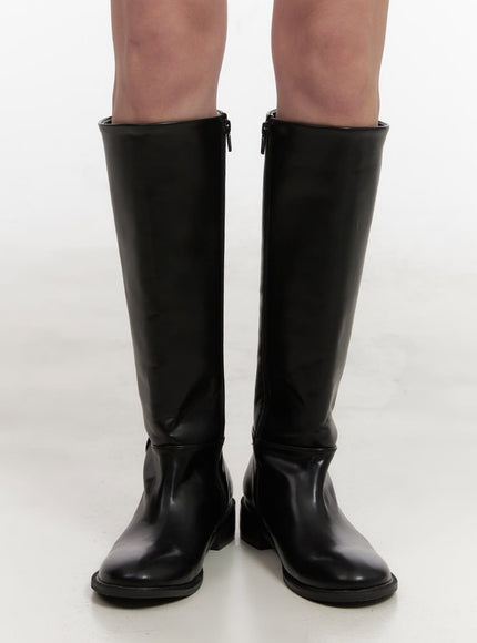 basic-knee-high-boots-ij503 / Black