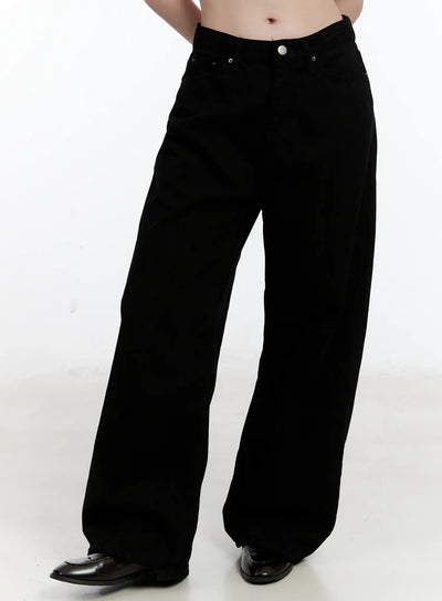 velvet-straight-leg-pants-id511 / Black