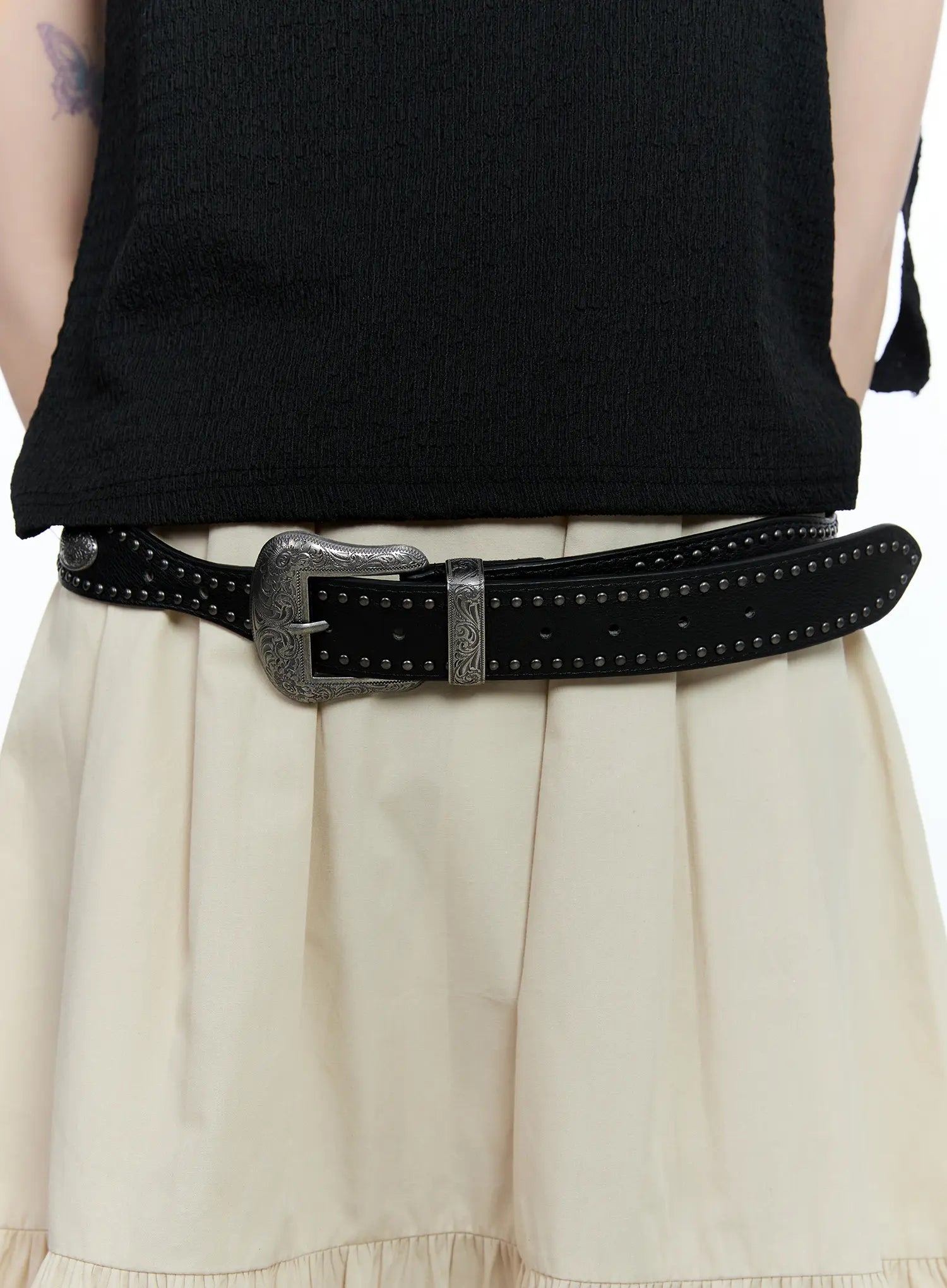 Studded Western Buckle Belt CG507
