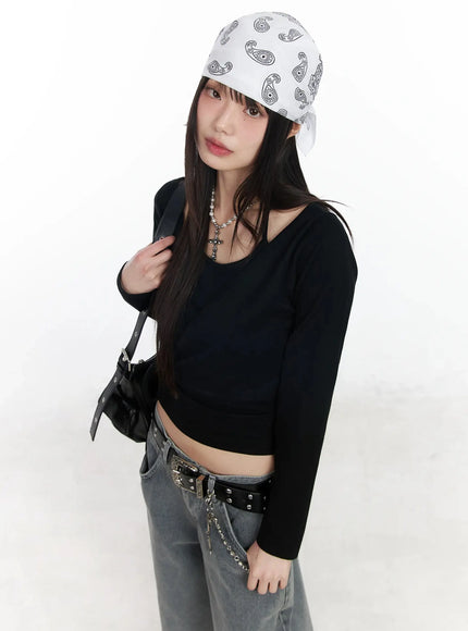 tank-and-wrap-cardigan-set-im530 / Black