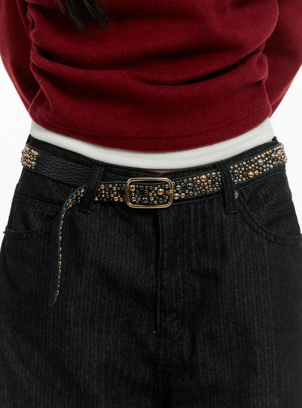 studded-statement-belt-id525 / Black