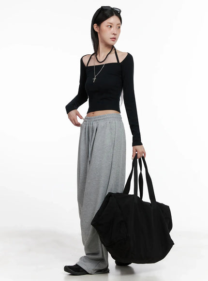 long-sleeve-bolero-top-is508 / Black