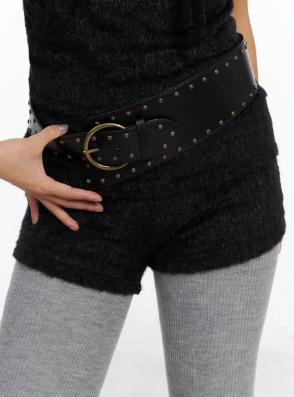wide-studded-belt-id503 / Black