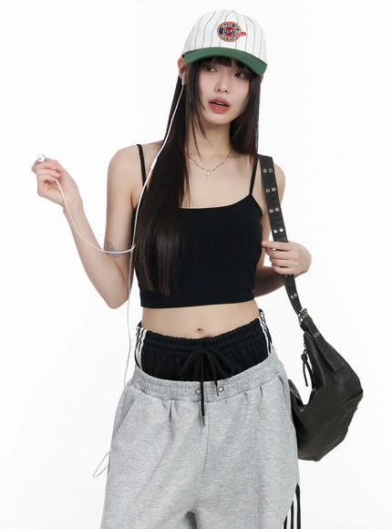 basic-cropped-tank-top-cm525 / Black
