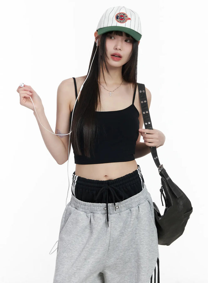 basic-cropped-tank-top-cm525 / Black