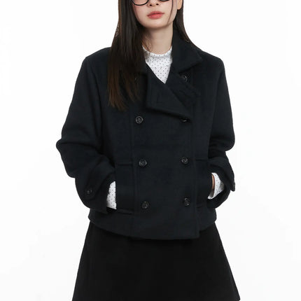 classic-short-wool-jacket-cj506 / Black