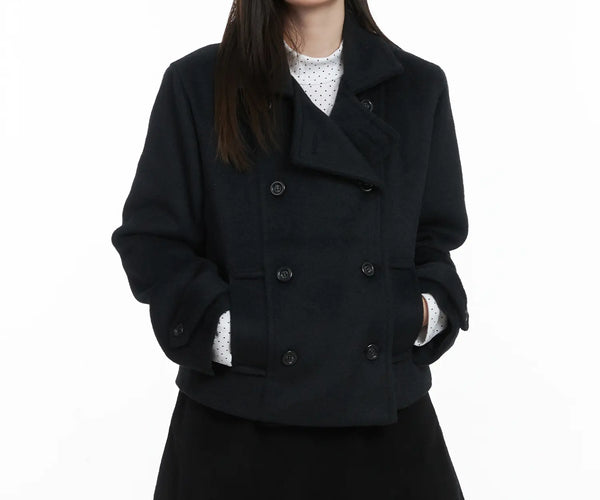 Classic Short Wool Jacket CJ506 - Casual style | LEWKIN