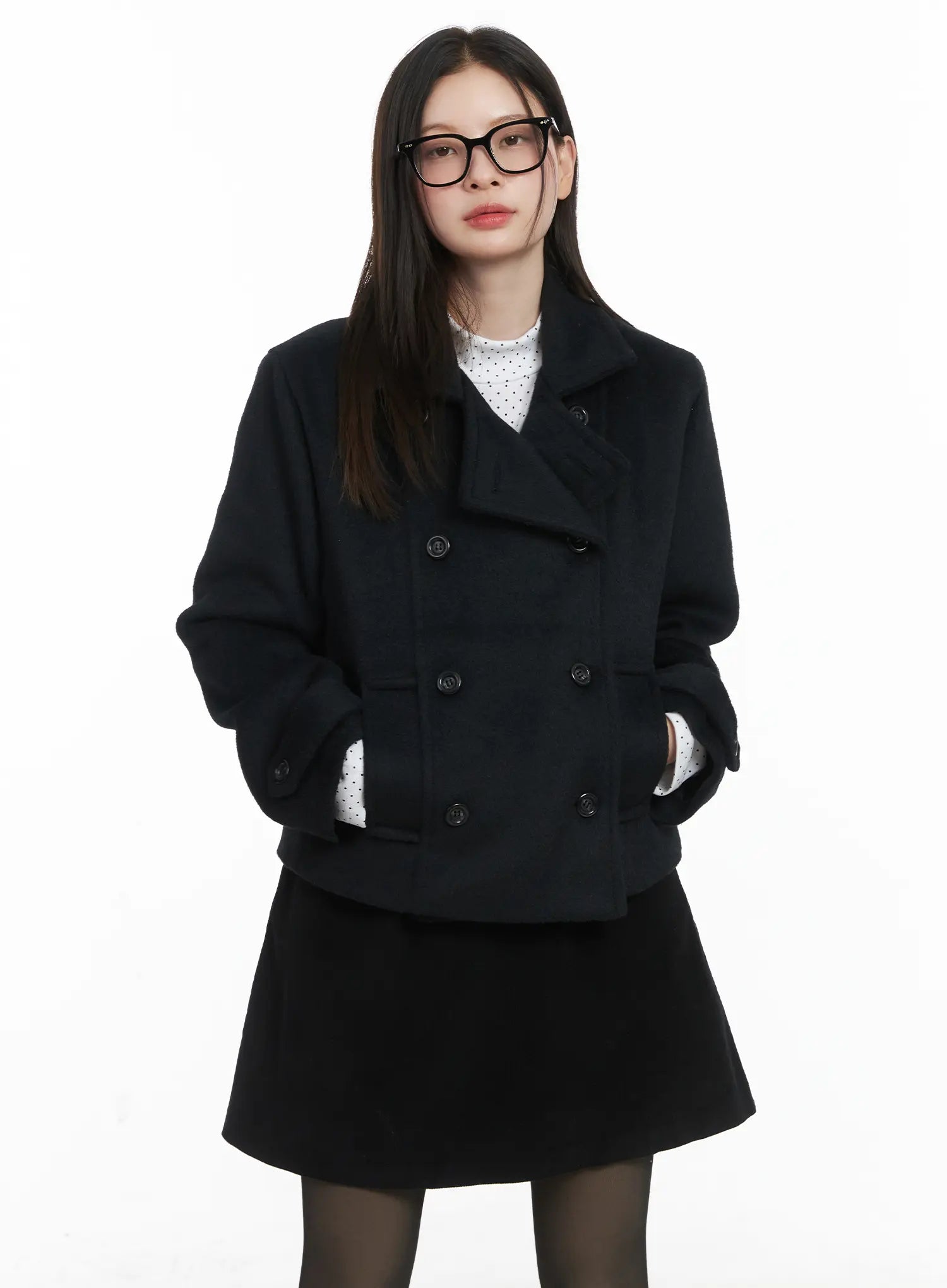 Classic Short Wool Jacket CJ506 - Casual style | LEWKIN Classic Short Wool Jacket CJ506 - Casual style | LEWKIN