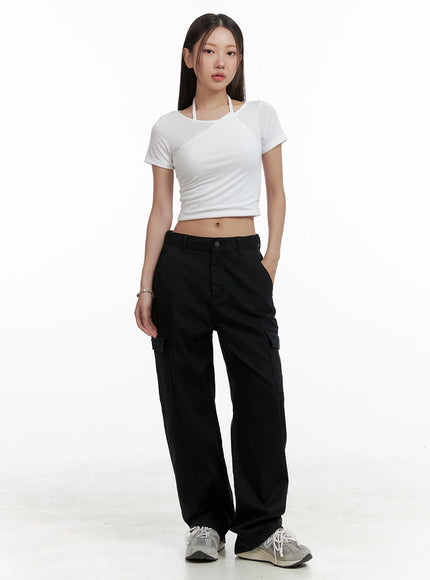 cargo-cotton-pants-ol401 / Black