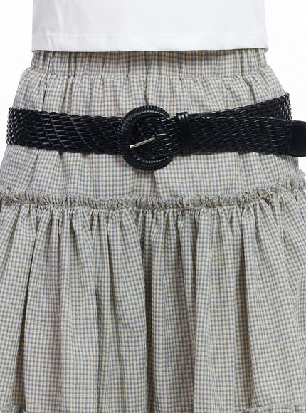 woven-wide-belt-ia523 / Black
