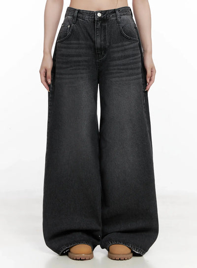 sutton-wide-leg-jeans-in514 / Black
