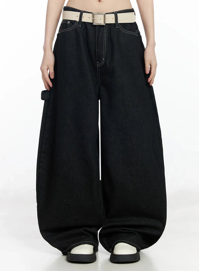 yareli-baggy-jeans-if505 / Black